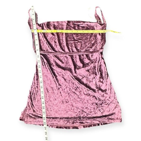 INTIMATELY FREE PEOPLE Women’s Pink Velvet All Night Camisole Tank Top Size S - Picture 8 of 8